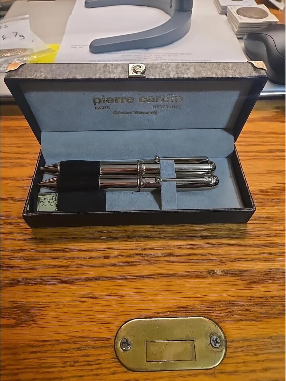 Vintage Pierre Cardin 14K Gold Plated PEN & PENCIL Set